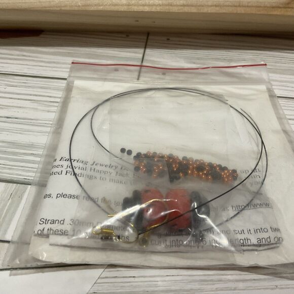DIY Earring Kit ~ Brightlings Pumpkin Man Earring Kit -Halloween - Picture 3 of 4